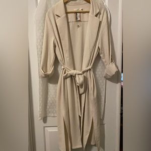 Lush cream wrap with belt